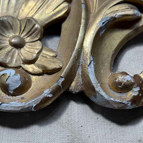 19th-century Italian Gilt Over Door Architectural Element