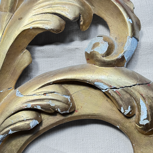 19th-century Italian Gilt Over Door Architectural Element