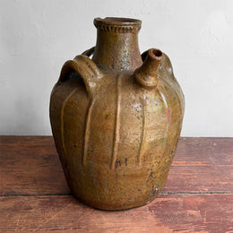 18th-century French Ceramic Three-Handled Oil Vessel (#3)