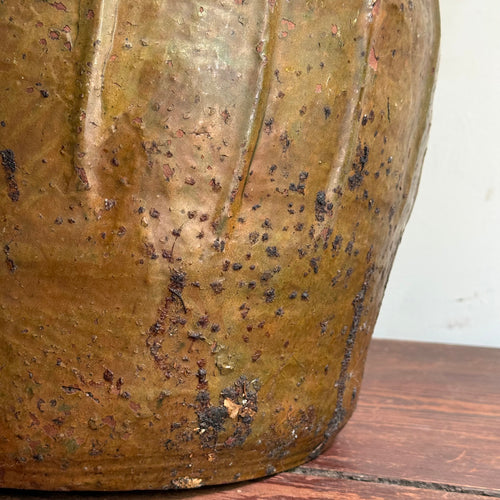 18th-century French Ceramic Three-Handled Oil Vessel (#3)
