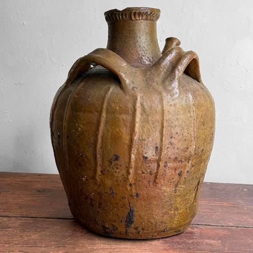 18th-century French Ceramic Three-Handled Oil Vessel (#3)