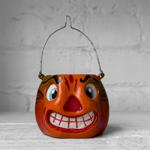 Nostalgic Papier-Mâché Small Pumpkin Lantern Bucket