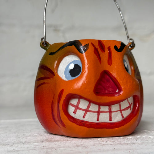 Nostalgic Papier-Mâché Small Pumpkin Lantern Bucket