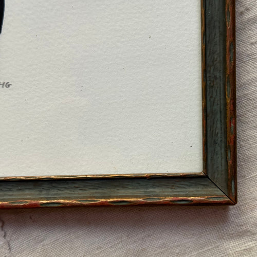Hugo Guinness "Chair" Linocut in a Vintage Frame