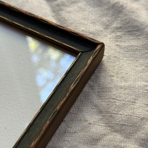 Hugo Guinness "Chair" Linocut in a Vintage Frame