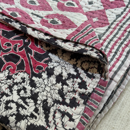 Vintage Sari Double Bedcover (#07-07)