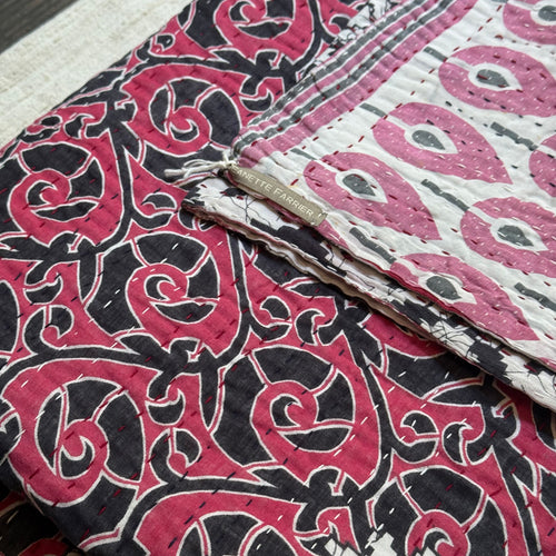 Vintage Sari Double Bedcover (#07-07)