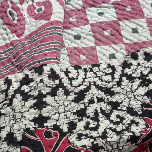 Vintage Sari Double Bedcover (#07-07)