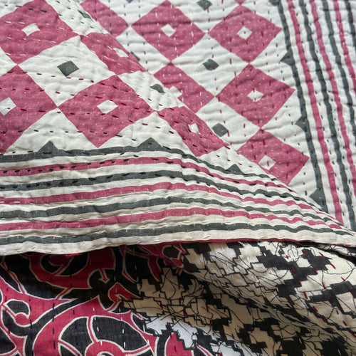 Vintage Sari Double Bedcover (#07-07)