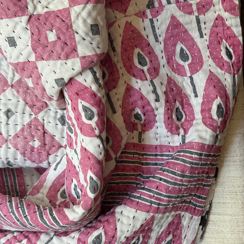 Vintage Sari Double Bedcover (#07-07)