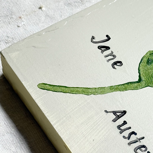 Leanne Shapton "Persuasion" Painted Wooden Book