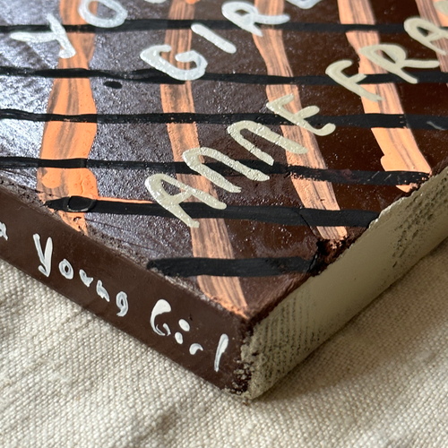 Leanne Shapton "The Diary of a Young Girl - Anne Frank" Painted Wooden Book