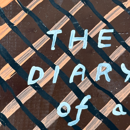 Leanne Shapton "The Diary of a Young Girl - Anne Frank" Painted Wooden Book