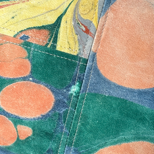 Hand Marbled One-of-a-Kind Pillow (SW07)