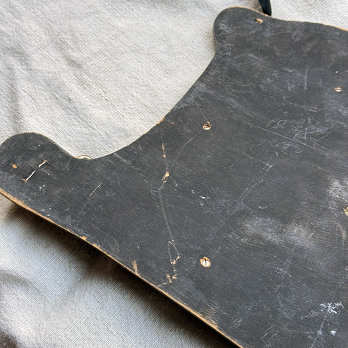 Antique Wall Mirror with Towel Bar