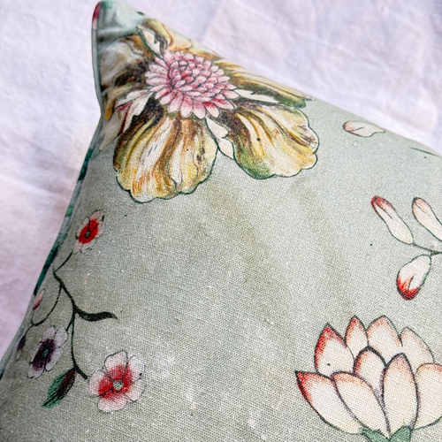 Custom John Derian for Pierre Frey "Le Paravent Chinois" Pillow in Original Green (#25)