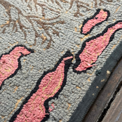 Vintage Pink Cloud Rag Rug