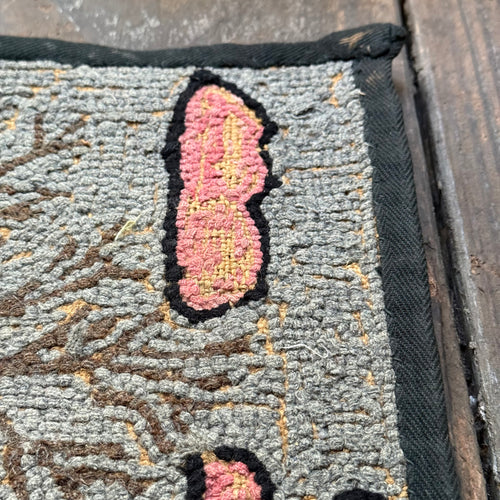 Vintage Pink Cloud Rag Rug
