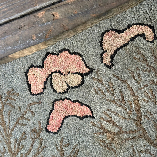 Vintage Pink Cloud Rag Rug