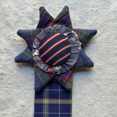 Vintage Dead Stock Ribbon Rosette Pin #7