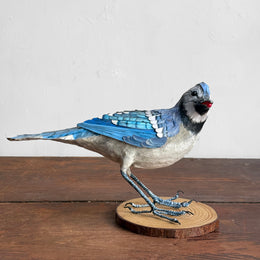 Papier-Mâché Blue Jay