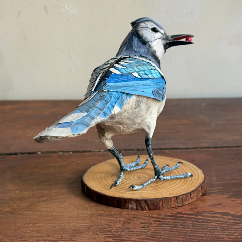 Papier-Mâché Blue Jay