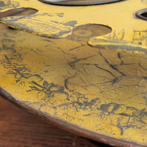 19th-century French Tole Tabletop Caddy Stand