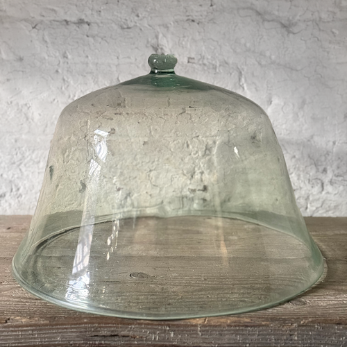 Large 19th-century French Glass Cloche de Melon (LG-07)
