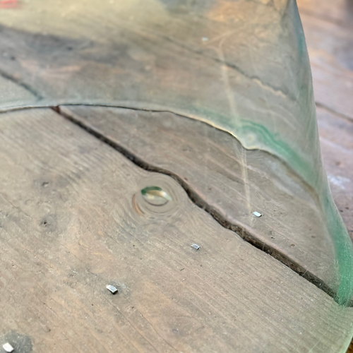 Large 19th-century French Glass Cloche de Melon (LG-07)