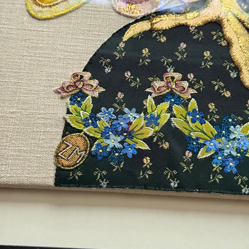 "Love & Hope" Pair of Hand Embroidered Owls by Zara Merrick