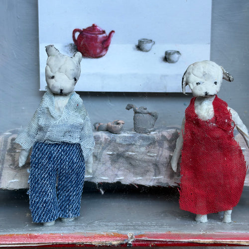 "Red Tea Pot" Assemblage