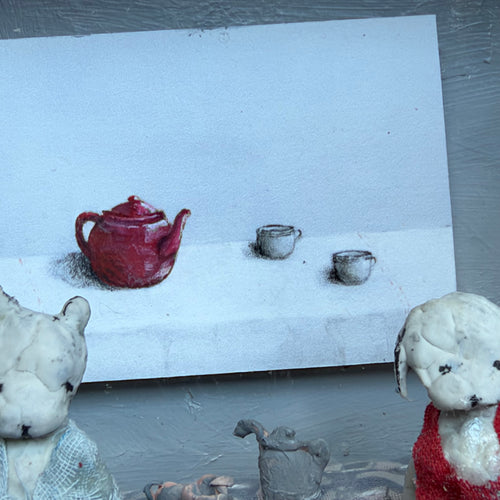 "Red Tea Pot" Assemblage