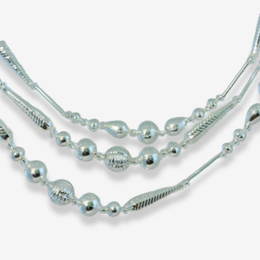 Silver Beaded Garland