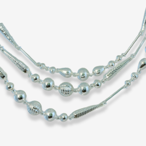 Silver Beaded Garland