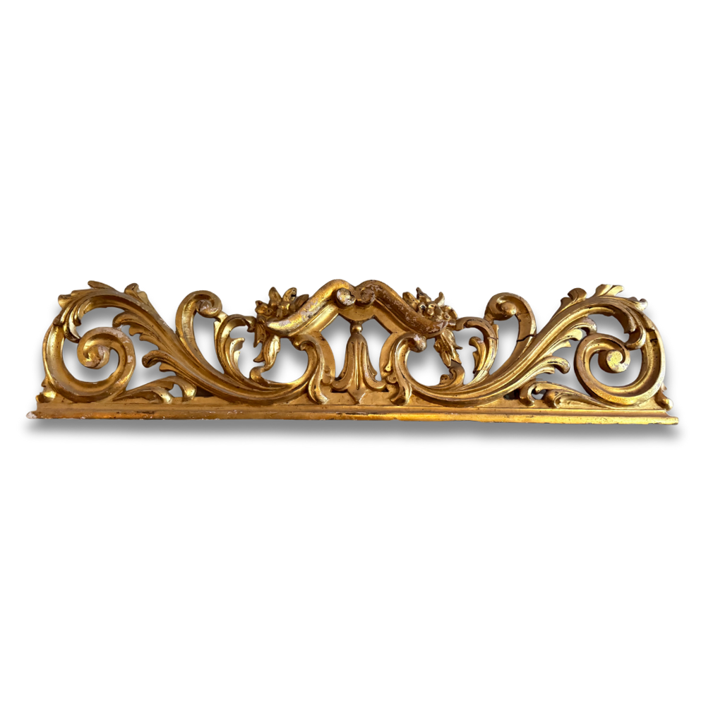19th-century Gilt Overdoor Architectural Element