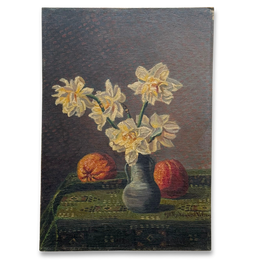 Mid 20th-century Dutch Floral Still Life Painting