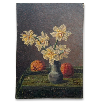 Mid 20th-century Dutch Floral Still Life Painting