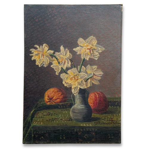 Mid 20th-century Dutch Floral Still Life Painting