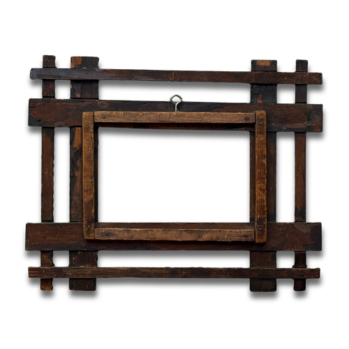 Early 20th-century Tramp Art Frame