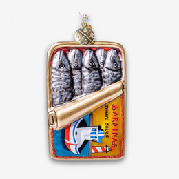 Sardines in Tomato Sauce Tin Ornament