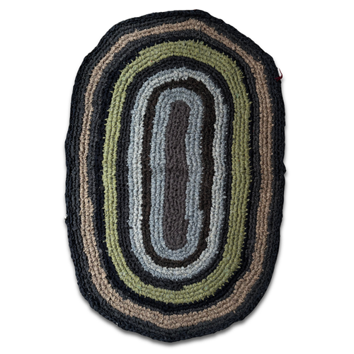 Olly Crocheted Vintage Wool Suit Rug #8