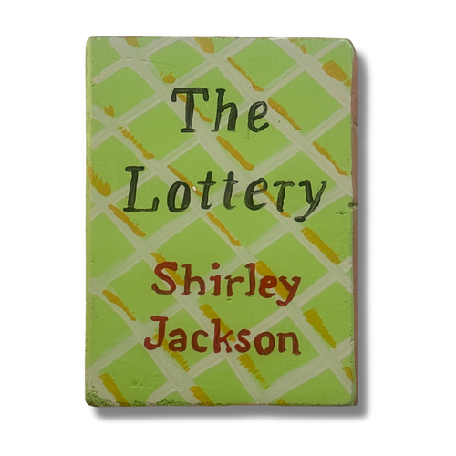 Leanne Shapton "The Lottery" Painted Wooden Book
