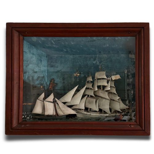 Early 20th-century American Ship Diorama