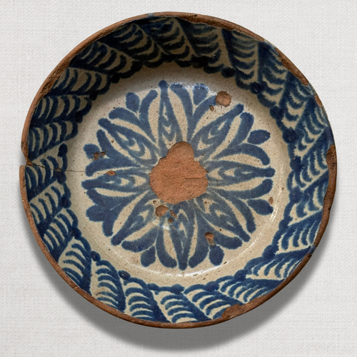 18th-century Spanish Glazed Earthenware Bowl (#1)