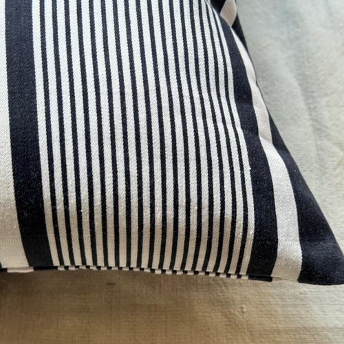 Custom 19th-century French Ticking Pillow (#3-04)