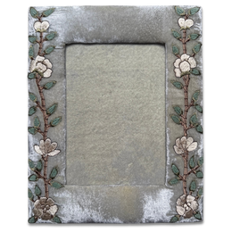 Tuileries Silk Velvet Tabletop Frame in S Blue (#8)