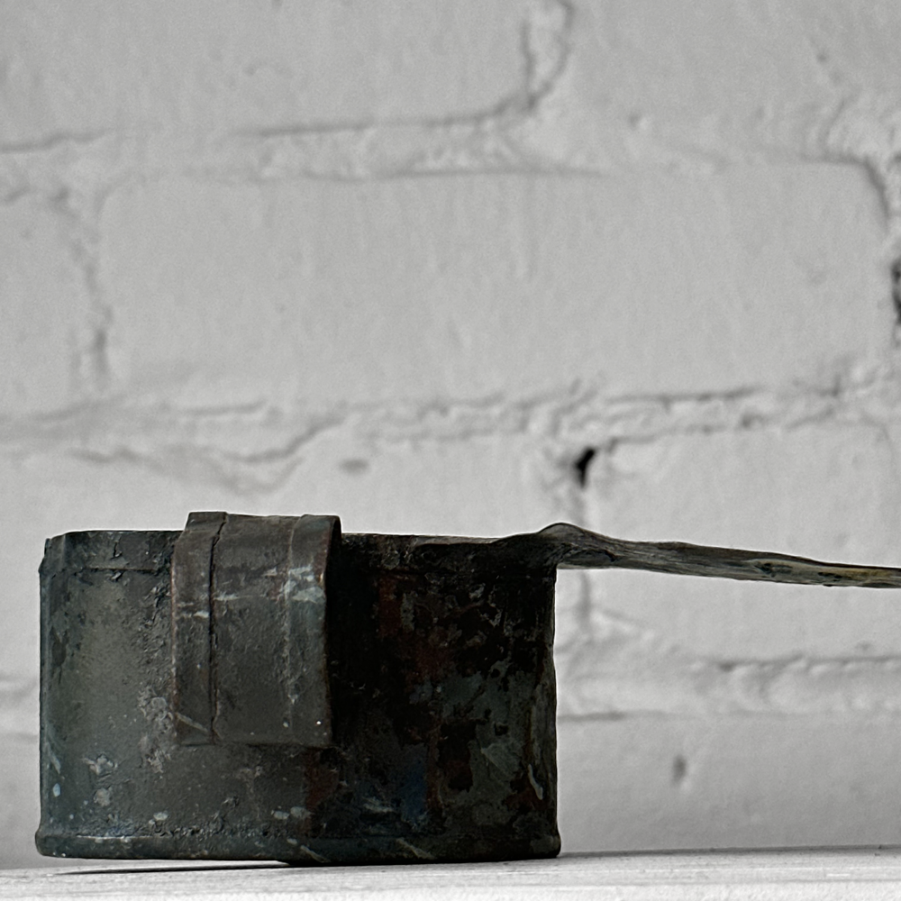 Antique Painted Tin Container