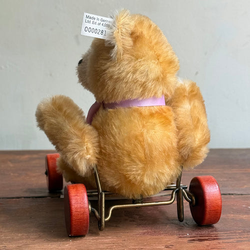 Vintage Steiff Teddy Bear Baby on Wheels 1939 Replica