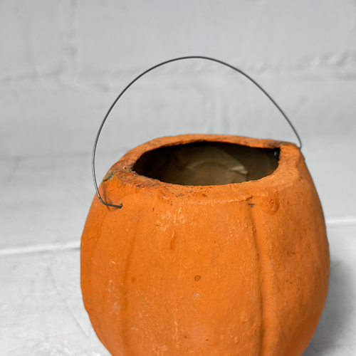 Vintage German Medium Halloween Jack-O'-Lantern Bucket