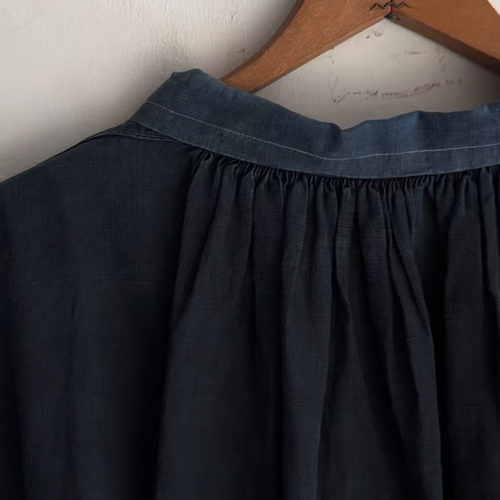 19th-century French Indigo Smock (#S-08)